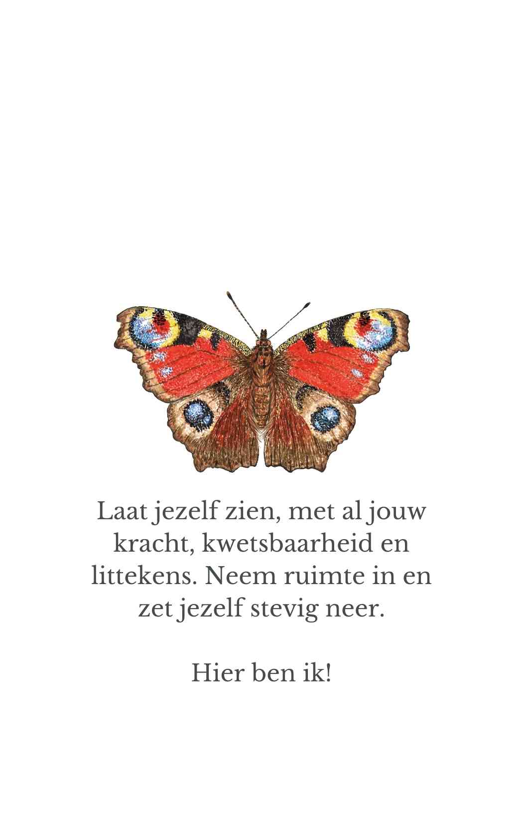 Vlinder wallpaper Dagpauwoog